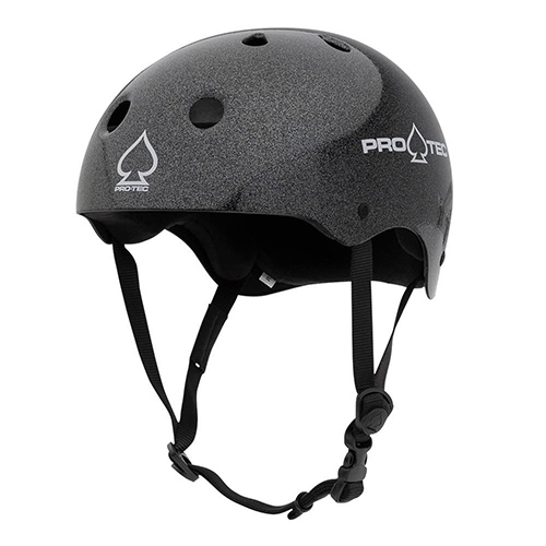 Black skate helmet